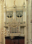 500842 Afbeelding van het Bätz-orgel in de Domkerk (Domplein) te Utrecht.